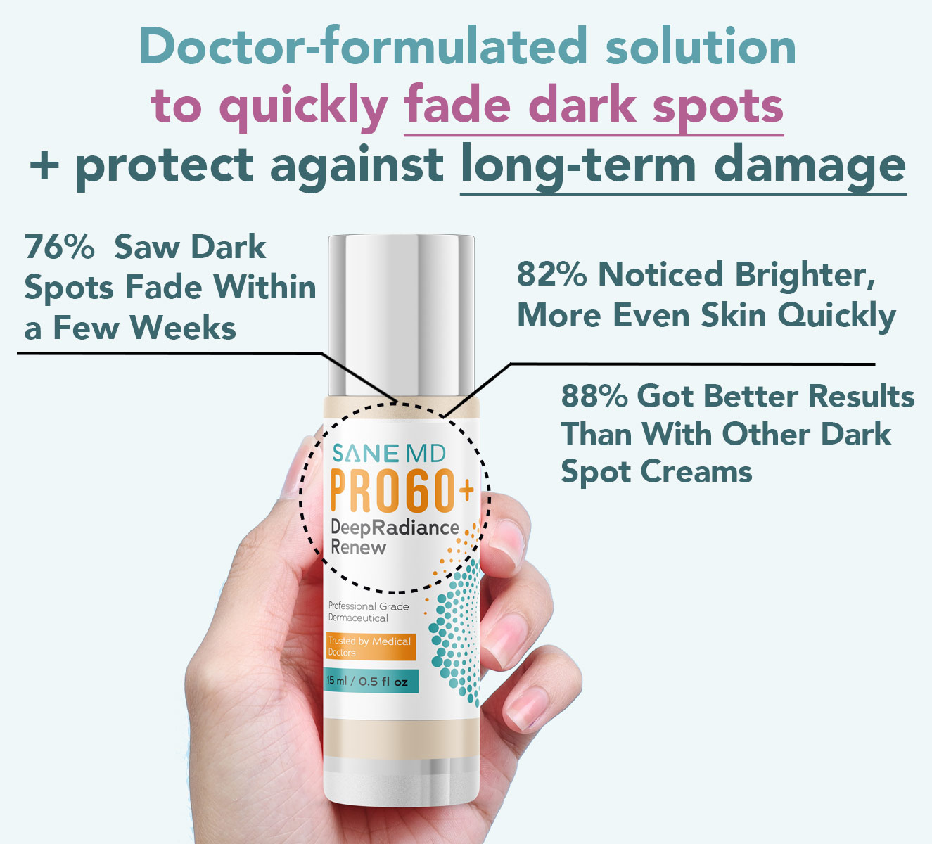 Vitaae held in fingers