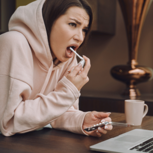 woman using natural SANEMDs