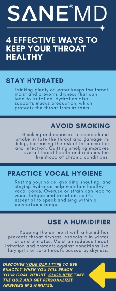 4 Effective Ways to Keep Your Throat Healthy Infographic