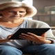 Could Saxenda be the answer? An image of a mature woman researching weight loss drugs like Saxenda on her tablet.