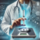 Is Zepbound Your Ideal Weight Loss Answer? A futuristic medical-themed digital illustration features a doctor in a white coat with a stethoscope, holding a syringe filled with a weight loss medication above a digital scale.