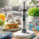 Ozempic uses for type 2 diabetes and weight loss are highlighted in this widescreen image featuring an Ozempic injectable pen on a table, surrounded by a glucose meter, a healthy meal, and a fitness tracker, symbolizing a balanced approach to diabetes management and weight loss.