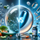 Plenity vs Qsymia for Weight Loss Results symbolized by a Plenity hydrogel capsule vs Qsymia