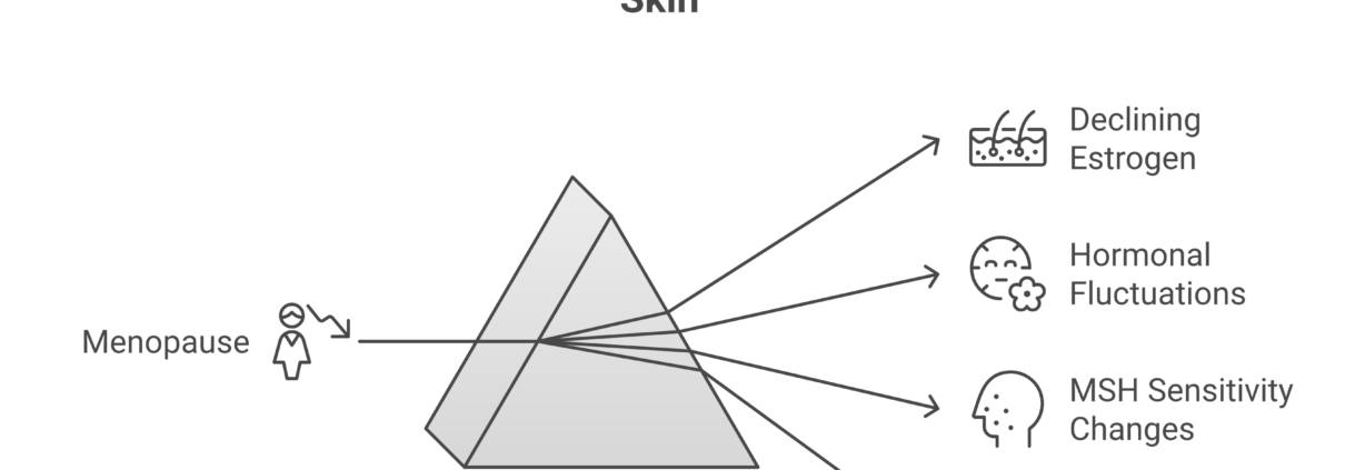 How menopause hormonal changes cause dark spots and the best treatment approaches